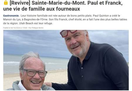 Photo Chef Quinton et Mr Quinton, Article manche libre